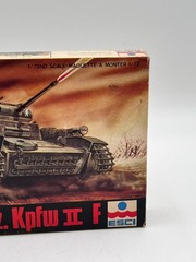 Vintage ESCI 8003 Pz.Kpfw. II Ausf. F German Tank WWII 1:72 Scale Model Kit New