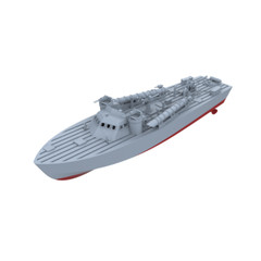 SSC1200759S 1/1200 Military Model Kit Britain Higgins 78ft MTB-422 FULL HULL