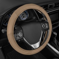 Motor Trend Perforated Microfiber Leather Steering Wheel Cover For Cars Trucks