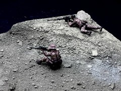 1/35 Scale Military Diorama Base Terrain Display Model Soldiers Figures Diecast