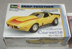 Vintage Revell TWO Corvette Model Kits California Snap-Together New Sealed