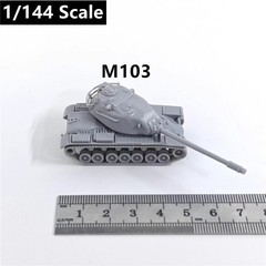 US Army M103 Tank, 3D Printed ,1/144 Scale Mini Tank Model,Resin