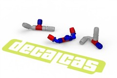 Decalcas 1:20 Scale Detail-Up 1.2mm Hose Joints resin parts Set 3 # DCL-PAR048