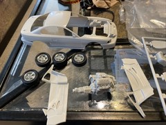 AMT ETRL 1:25 ’67 MUSTANG FASTBACK MODEL KIT Lot & Started SVT Mustang Cobra