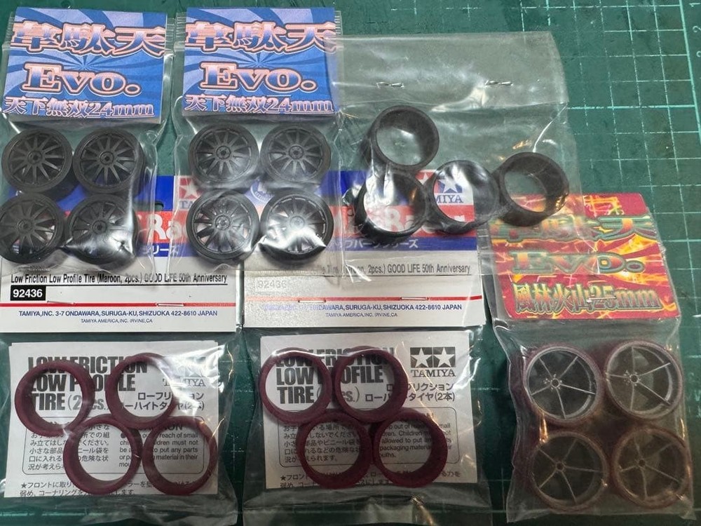 Tamiya Mini 4WD Pella tires 6 sets
