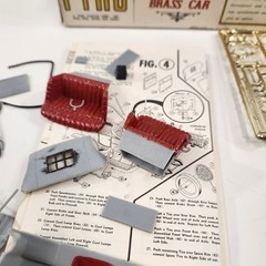 Pyro 1909 Cadillac 30 Tourer Vtg Brass Car Model 1/32 Scale 1967 Partly Built