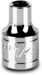 1/4-Inch Shallow Socket, 3/8-Inch Drive, 6-Point, SAE