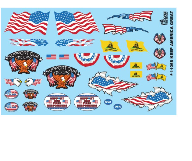 Flags & Stuff 1:24 1:25 GOFER RACING DECALS CAR MODEL ACCESSORY 11068 FLAGS