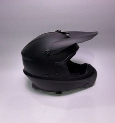 Favoto SC-09S Adult Off-Road Motocross Dirt Bike Helmet, Matte Black, XL