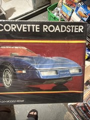 Monogram 2742 Model Corvette Roadster box opened 1987 kit factory sealed 1/24
