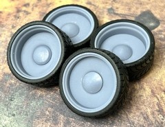 Resin 24-Scale Inch Smoothie model car wheels/tires, 1/24 1/25, Detroit Wheels