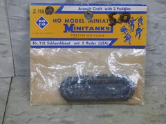 Roco Minitanks (NEW) 1/87 WWII US Rubber Assault Craft W/2 Paddles Lot #399Y