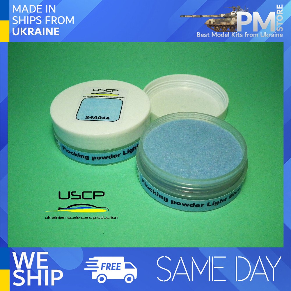 USCP 24A044 Hi-Quality Flocking powder Light Blue 30ml