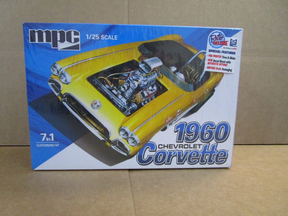 MPC/ 1002 1960 CHEVROLET CORVETTE 7 IN 1 KIT FREE SHIP
