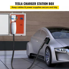 Tesla Charging Station Enclosure, 28 In. X 20 In. X 10 In. Exterior Cable Manage