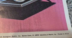 3-Original 1968/69 Monogram Model Poster / Hobby Shop Advertising