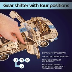 UGEARS UGT-24 Endurance Racer 3D Wooden Puzzles for Adults – Large,