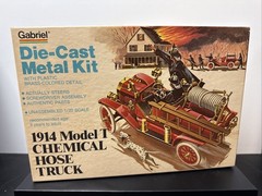 Hubley/Gabriel 1914 Model T Chemical Hose Fire Truck Die-Cast Metal Model Kit