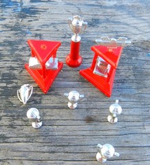AMT Trophy Lot of 8 1/25 USED PAINTED BASES