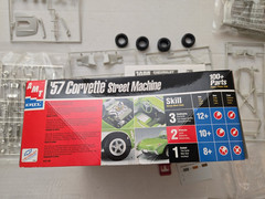 AMT Ertl 1957 Corvette Street Machine 1/25 Model Kit – Open Box, As Shown