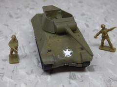 Roco Minitanks Painted WWII US M-36 Tank Destroyer & Airfix Soldiers Lot #7027B