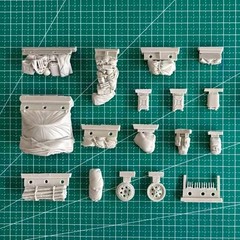 1/35 Scale Die-Cast Resin Model Assembled Kit Sd.kfz.251 C Accessories Set (N…