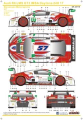 SK Decal 1/24 Audi R8 LMS GT3 Daytona 24h 2017 No.57 Full Decal for PLATZ 10109