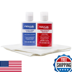 Novus-Pk2-2 Plastic Clean Shine 1 Fine Scratch Remover 2 And Polish Mates Pack