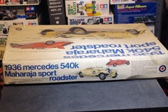 Entex 1:16 #8501 1936 Mercedes 540K Maharaja Sport Roadster *Missing Deck Lids*