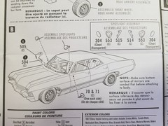 67 Chevy Impala 4Dr WINDSHIELD WIPERS from AMT 1:25 Model 1967 Supernatural