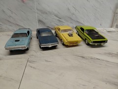 Model Junkyard/parts Plastic ,Nice Custom Car Lot Of 4 Mopars