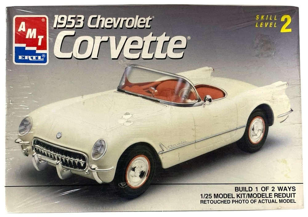 AMT Ertl 1953 Chevrolet Corvette Vintage 1990 1:25 Model Kit NEW SEALED #6519