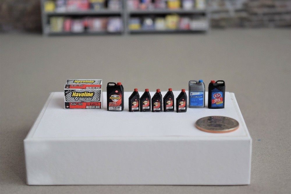 1/18 or 1/24 Scale Havoline Oil products Diorama Shop  Austin’s Garage
