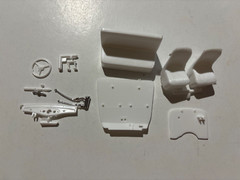 Model Car Parts – AMT 1934 Ford Pickup interior floor and seats ONLY 1/25