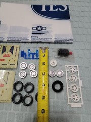 Testors Model mat poster Fujimi Ferrari Testarossa Parts Lot Vintage Tires Rims