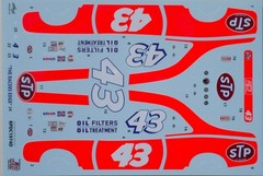 NASCAR DECAL #43 STP 1974 DODGE CHARGER RICHARD PETTY 1/25 POWERSLIDE