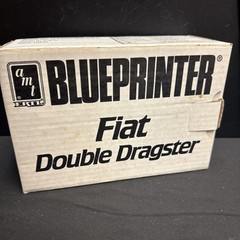 Amt/Ertl Blueprinter Fiat Double Dragster 1:25 Model Kit Old Stock Sealed Parts