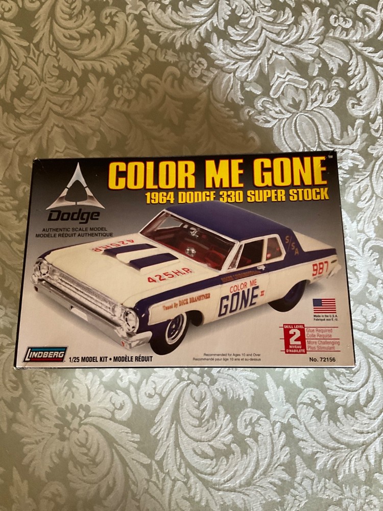 Color Me Gone 1964 Dodge 330 Super Stock by Lindberg NOB #72156 1/25