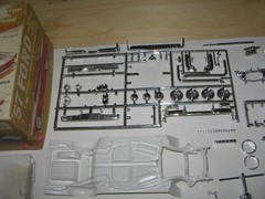 AMT 1957 Ford HT ’60s Custom Partial Built Kit Survivor Parts Lot in #T157 Box