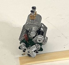 Resin Supercharged Ford Flathead engine for scale model cars, 1/24 1/25 scale.