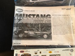Polar Lights Blue Max 1969 Ford Mustang Funny Car 1/25, Sealed Parts Inside