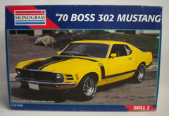 BOX ONLY 1995 Monogram ’70 Boss 302 Ford Mustang Model Kit 1:24 Free Shipping