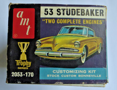 Vintage Issue AMT 1:25 1953 Studebaker / Bonneville #2053-170 Started No Ins.
