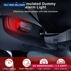 ELECTOP Car Solar Power Simulated Dummy Alarm, Anti-Theft LED Flashing Security,