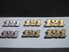 Bonneville Numbers Decal Sheet from Fremont Racing Specialties