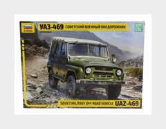 1:35 ZVEZDA Uaz 469 Soft-Top Soviet Military 1975 Kit ZS3629 MMC