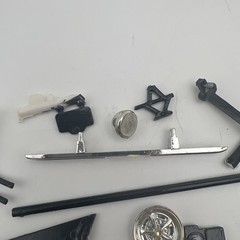 Junk Yard of Mixed scale Plastic Model Car Parts Tanks