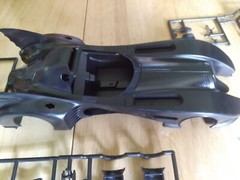 Batmobile Body, Chassis, Interior, Engine, Glass, Trim- AMT 1/25 – Parts