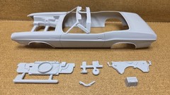 1970 Dodge Challenger BODY SHELL & ACCESSORIES 1/25 AMT NEW Model Kit PARTS
