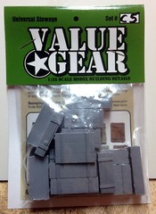 1/35 Universal Wooden Crates #5 – Value Gear Details – 16pcs Resin Stowage